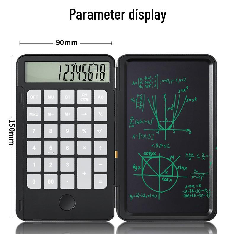 Foldable Dual-Power Voice Calculator with Handwriting Board & Custom Logo Option