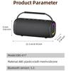 Rockmia Fresh New 30W RGB Wireless Bluetooth 5.3 Portable Stereo Music Boombox Speaker with RGB Light EBS-617 Waterproof