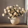 Lifelike 5 Flowers/Bundle Artificial Flowers Real Touch with Stems Fake Peony Floral Arrangements Fake Flower Bouquets Wedding