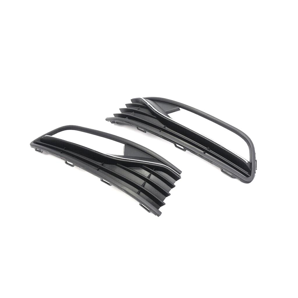 Front Bumper Lower Left and Right Fog Light Cover Grills for VW POLO 6R 2014-2017 6C0854661C 6C0854662C