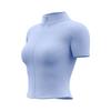 Summer New High Elastic Yoga Clothing Women Jacket Tight Running Naked Fitness Sports Top Short Sleeved Female