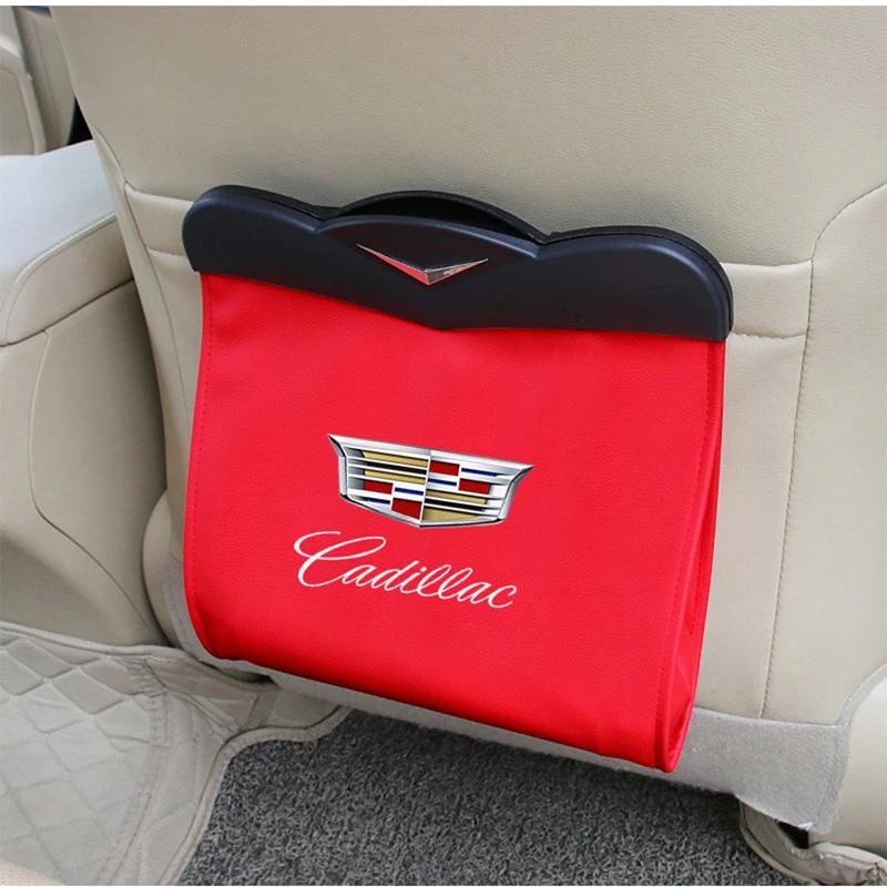 Auto Umweltfreundliche Lederspeicherbox Müllbeutel für Cadillac Escalade CTS CT5 CT6 ATS SRX XTS XT5 STS BLS Auto Zubehör