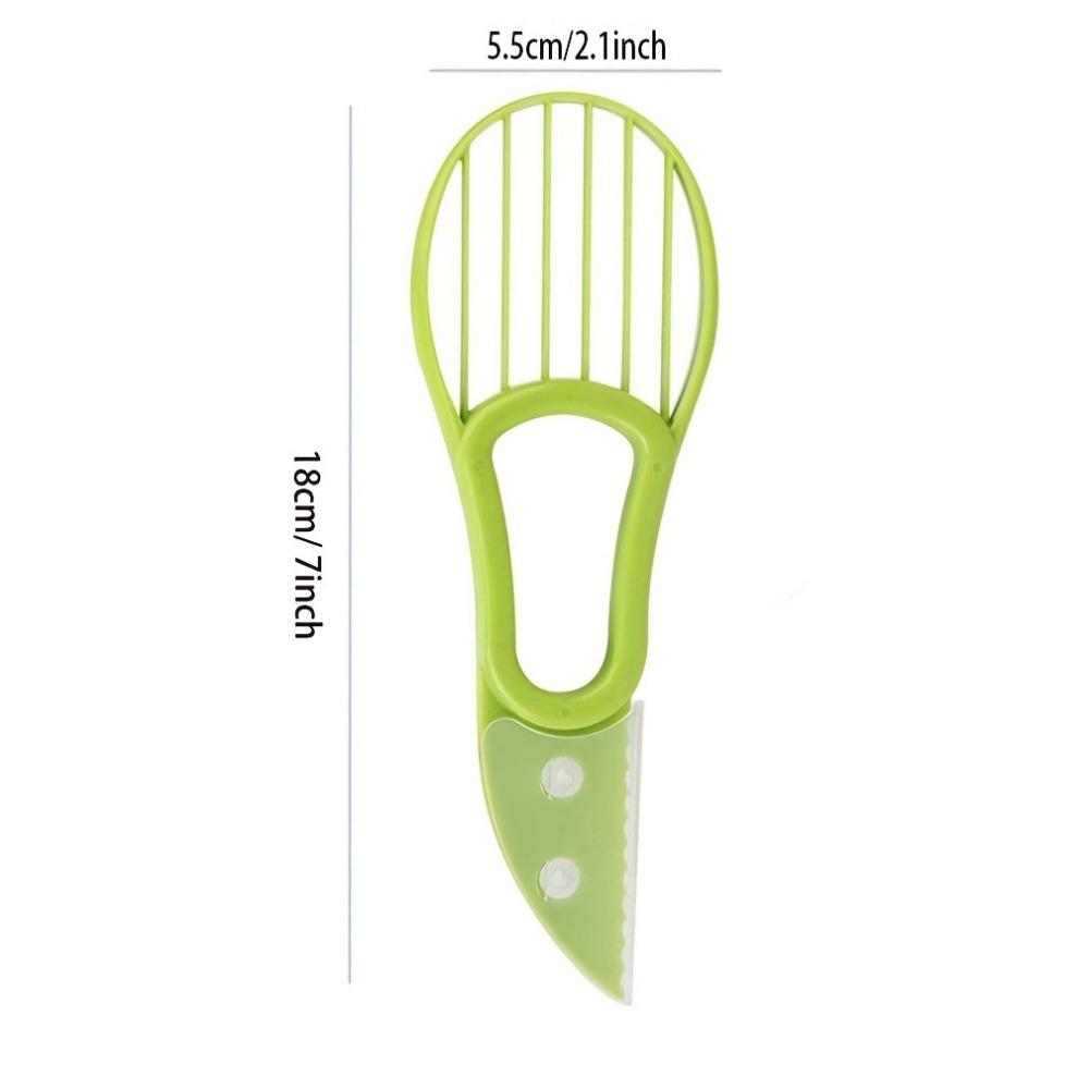 2ks, 3v1 Kráječ na avokádo Bambucké jádro Máslo Škrabka na ovoce Oddělovač dužiny Plastový nůž Kuchyňské nářadí na zeleninu Domácí doplněk