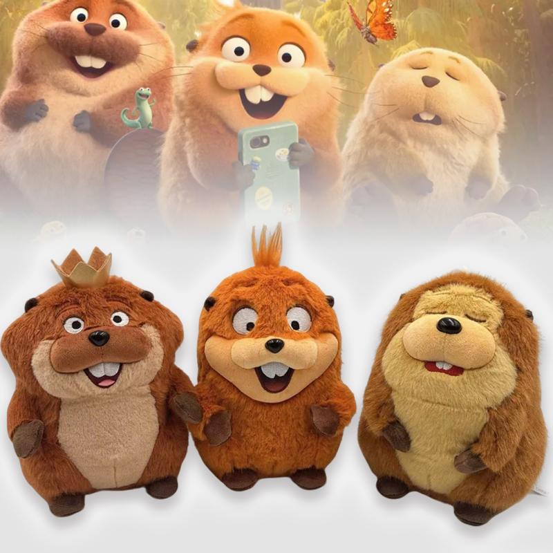 Neue Hoppers Biber Plüschtiere Anime Film Merchandise Exquisite Tierfiguren Sammlerstücke für Fans Geburtstagsgeschenk für Kinder