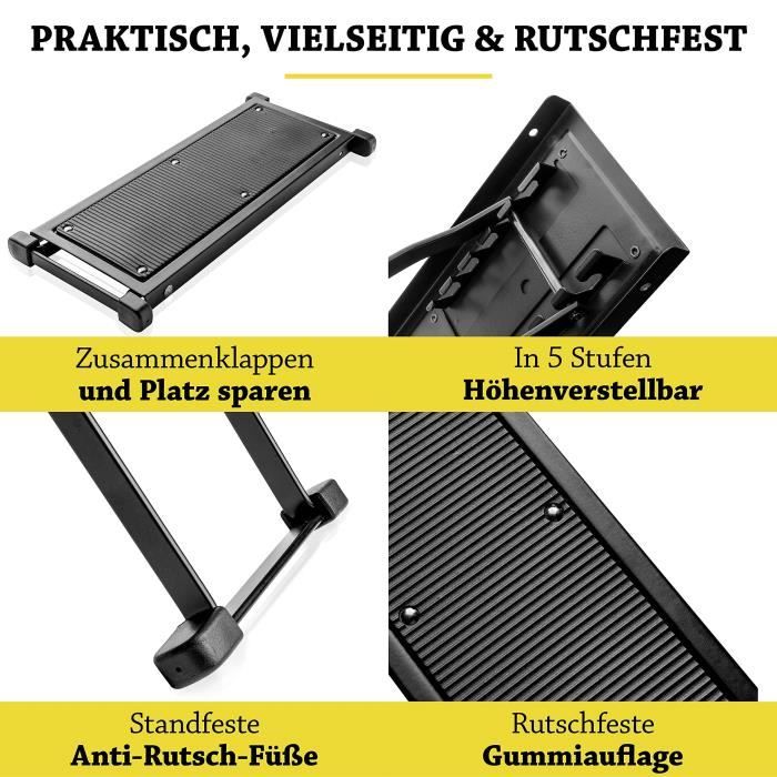 Repose-pieds - Acceptable - Noir - Pour enfants - Tabouret guitare - Confortable