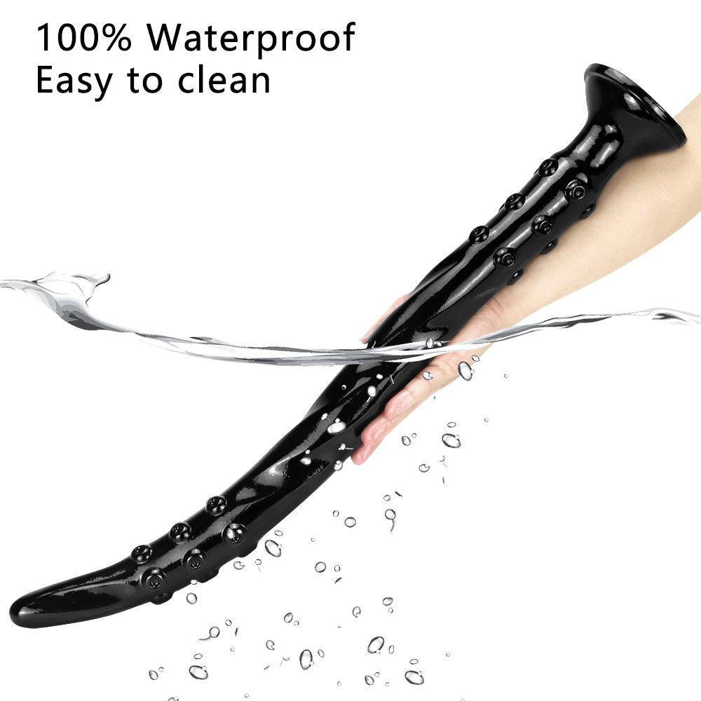 Black PVC Dildo Masturbator Sex Toy Butt Plug Adult Sex Toys Strap On Penis Big Dick