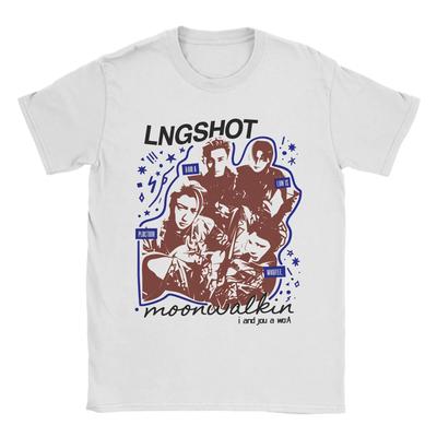 Camisetas Kpop Engraçadas Jay Park Lngshot para Homens Mulheres Gola Redonda Camisetas de Algodão Manga Curta Camiseta Chegada Nova Roupas