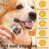 Dog Cat Nail Clipper Profession Pet Nail Cutting Tool with Paw File Large Opening Spring Mechanism Pet Claw Cutter Pet Supplies