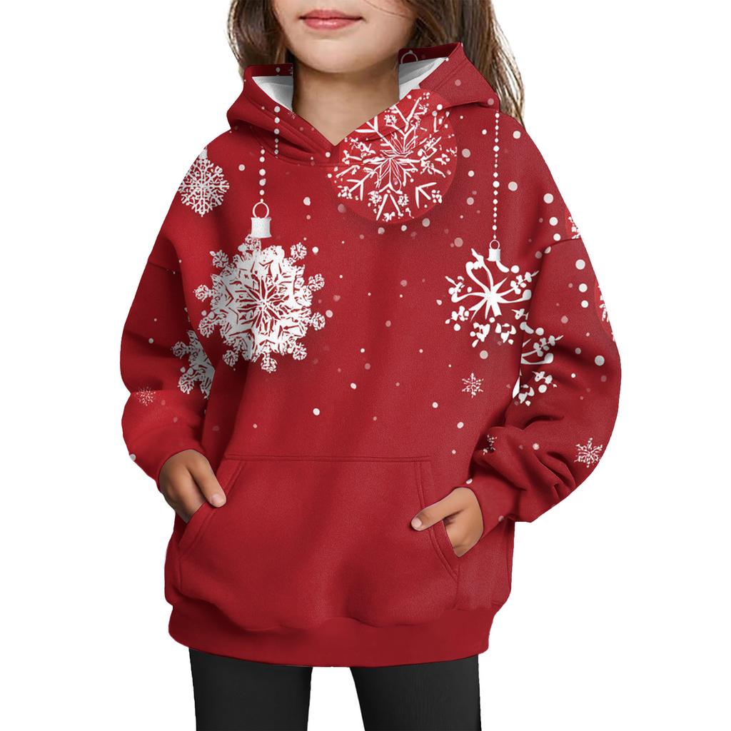 Girls' Hooded Tie-Dye Sweatshirt - Pullover Print Top