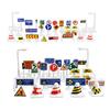 56Pcs/Set Eye-catching Compact Premium Wide Application Road Traffic Sign Kit Children Toy
