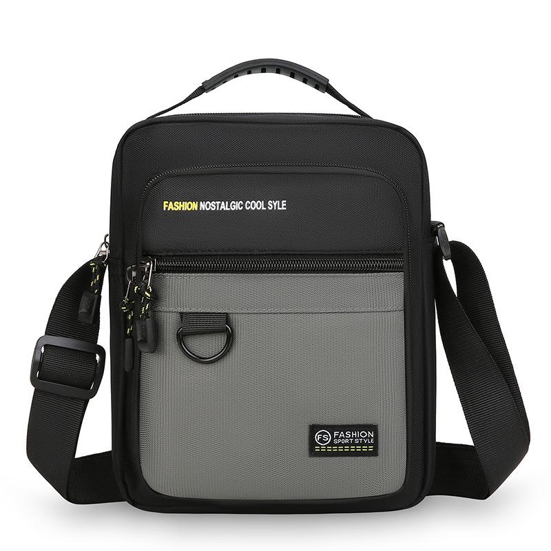 New Messenger Bag Men's Simple Oxford Cloth Men's Commuter Leisure Small Bag Large Waterproof and Wear Resistant Shoulder Bag