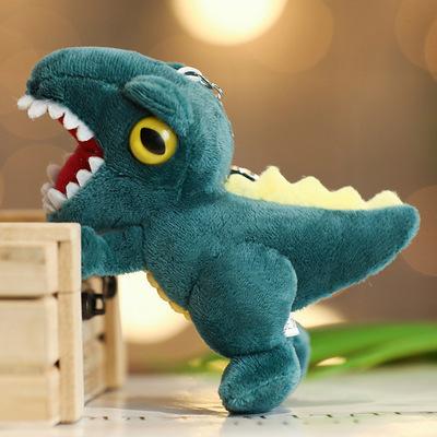 Small Plush Dinosaur Figures Keychain Plaything Plush Dino Stuffed Animal Doll For Kids Easter Basket Stuffers Tyrannosaurus Rex Pendant