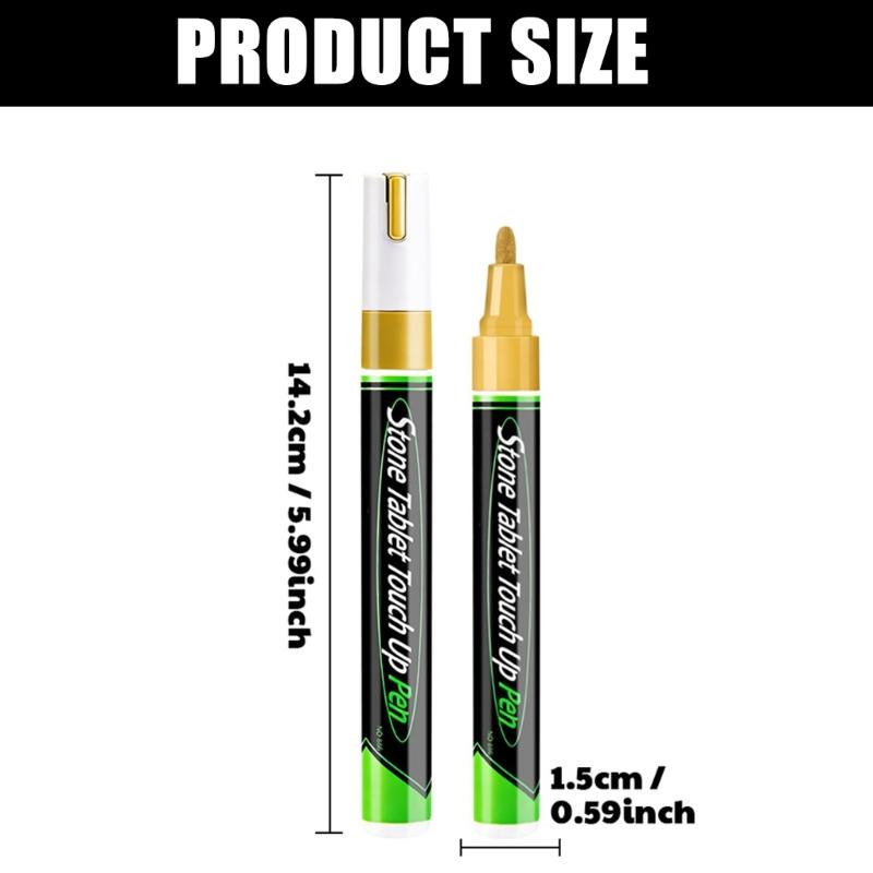 Grabstein Reparaturstift Design Zur Reparatur Verwitterter Grabstein Inschriften Goldener Gedenkstein Reparatur Stift