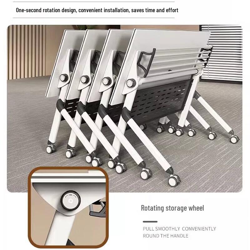 Yulongshan Mobile Folding Training Desk and Chair Set