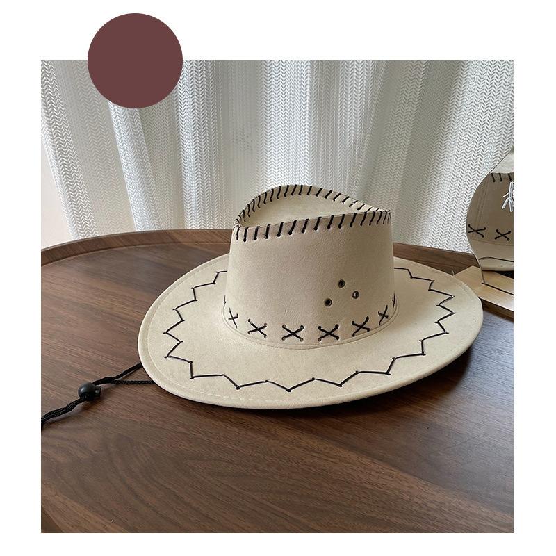 Western Cowboy Hat Women Summer Sun Hat Dressing Photography Hat Knight Hat Versatile Hot Girl Sun Protection Hat
