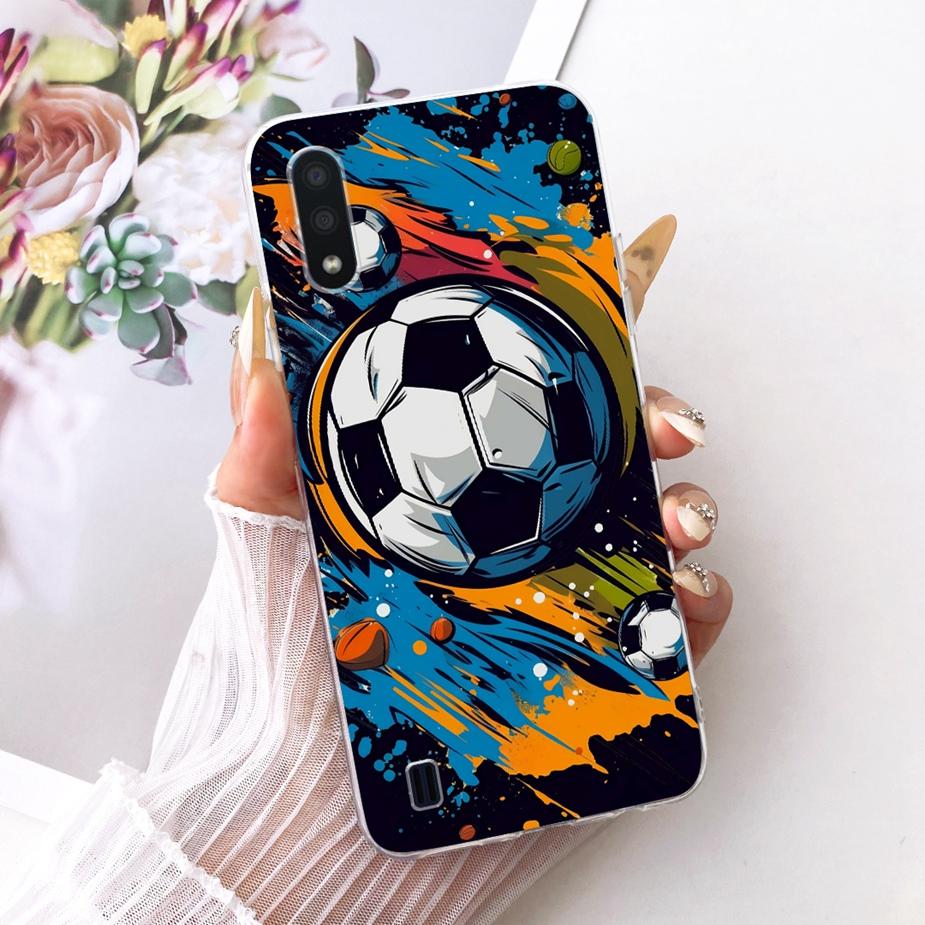 For Samsung Galaxy A01 Case SM-A015F New Luxury Painted Cover Soft Slim Phone Case For Samsung A01 M 01 Galaxy M01 Fundas Bumper
