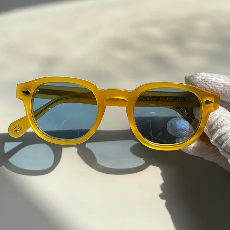 Occhiali da Sole di Alta Qualità Uomo Johnny Depp Lemtosh Occhiali da Sole Polarizzati Donna Marca di Lusso Montatura in Acetato Vintage