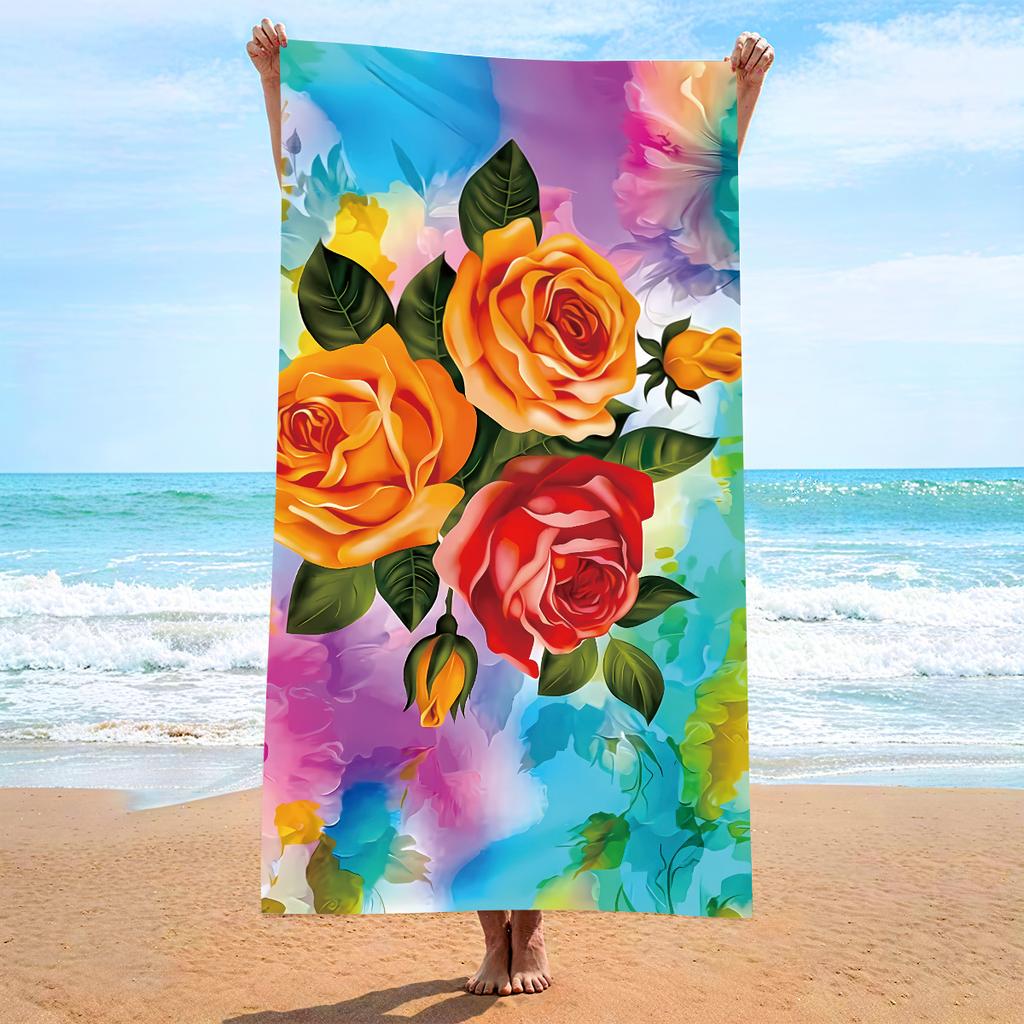 Microfiber Beach Towel Printed Beach Towel Absorbent Beach Towel 2026