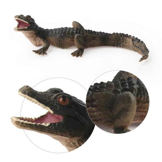 Simulation Crocodiles Wild Animal PVC Figurine Model Craft Educational Kids Toy