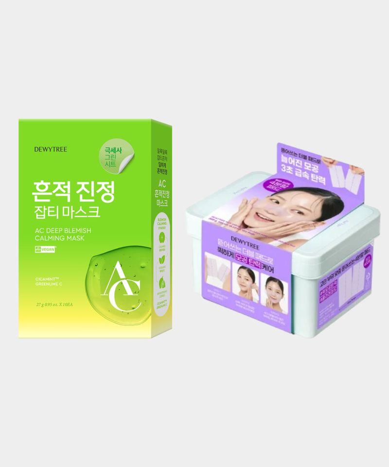 AC Blemish Soothing Mask 10 Sheets + Pick & Quick Collagen Double Pad