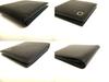 Authentic BVLGARI Black Emerald Green Leather Bifold Wallet Compact Wallet #a896  Refurbished
