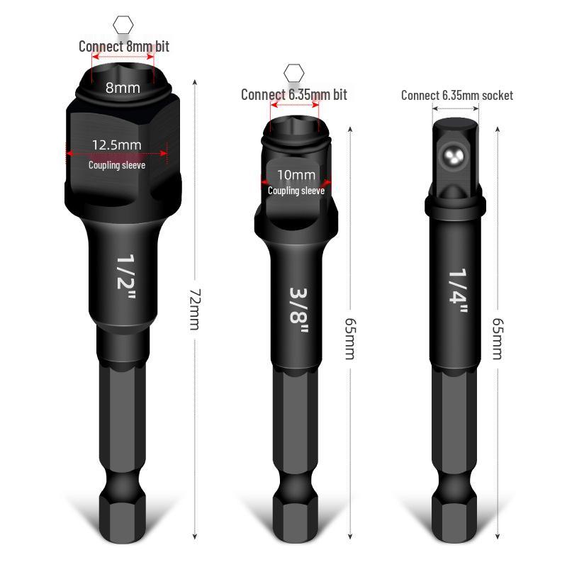 Multi-Function Electric Drill Bit & Socket Adapter