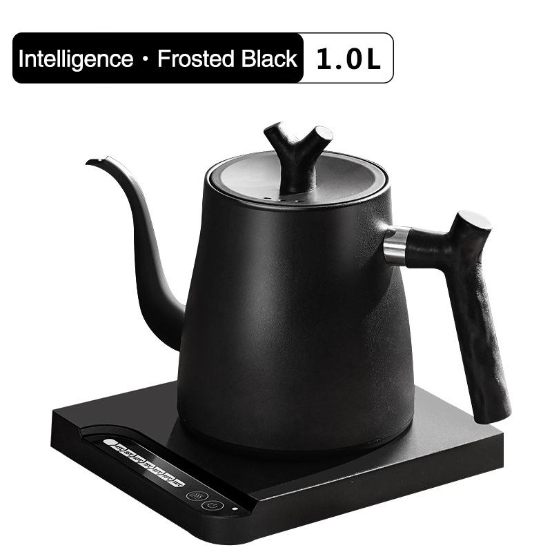 TINSOL 1L Electric Gooseneck Kettle, Manual Brewing Coffee Pot, Smart Teapot, Temperature Control Kettle, 1200W Fast Heating