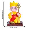 Monk Figurine for Car Dashboard, Home & Office – Buddha Statue with Moving Head - Feng Shui Ornament for Peace, Positivity & Good Luck Gift