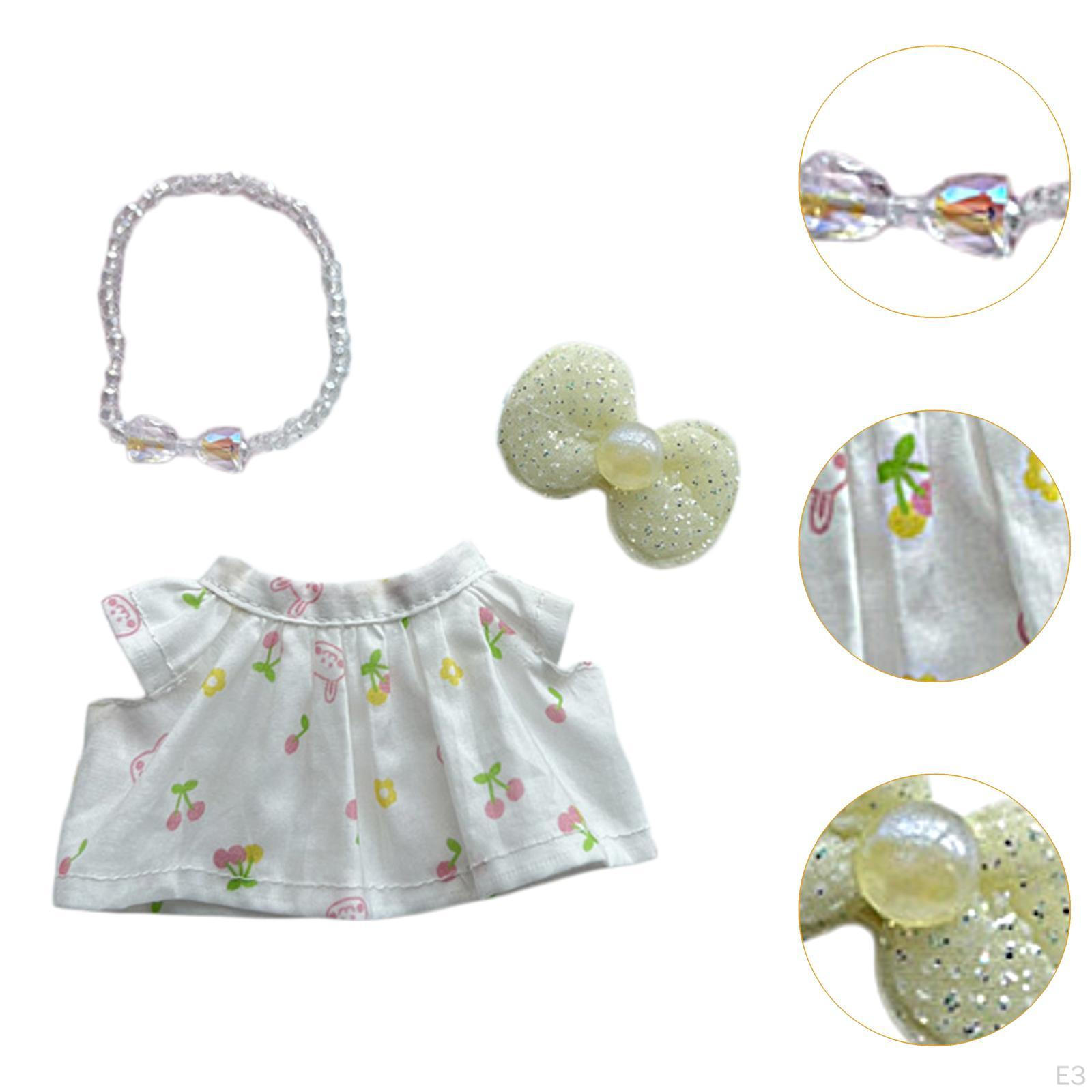 Набор кукольной одежды из 3 предметов Милый костюм Наряды для вечеринки Игрушка — фото 5