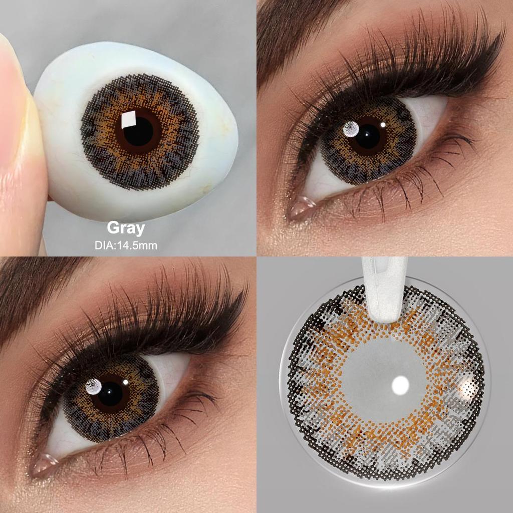 Seria 3 Tone Kolorowe soczewki kontaktowe dla oczu Kolorowe soczewki Kontakty z oczami z kolorowymi kosmetykami Kolorowe soczewki kontaktowe dla źrenic