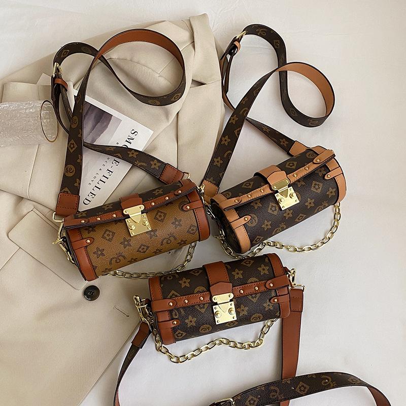 Niche Design Mini Bag 2022 Highend Retro Pillow Bag Cylinder Shoulder Messenger Bag Cross