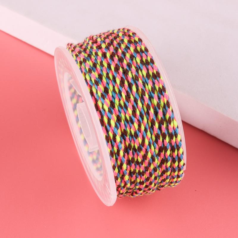 Sigu Sanhua Tibetan-Style Star & Moon Bodhi Cotton Thread - Non-Elastic, Wear-Resistant DIY Weaving Rope