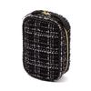 Francfranc Tweed Stand Pouch, Black