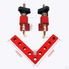 Brackets Square Corner Clamp Aluminum Alloy, Red