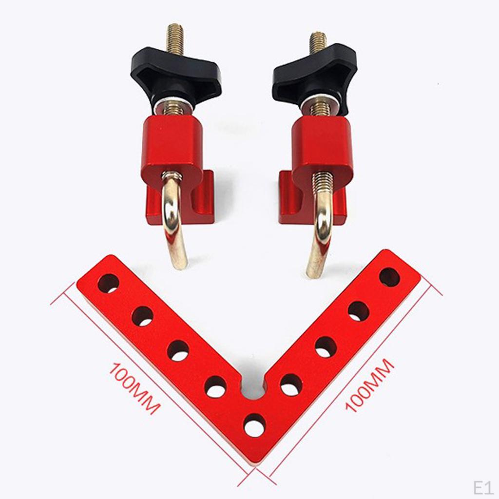 Brackets Square Corner Clamp Aluminum Alloy, Red