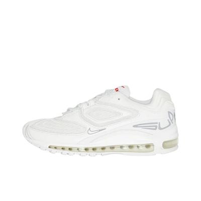 Supreme x Nike Air Max 98 TL SP Branco Tênis Unissex Prata Metálico Vela DR1033-100