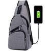 Chest Bag with USB Charging, Adjustable Chest Bag Strap, Men's Backpack Shoulder Bag (Including 1 USB Cable)