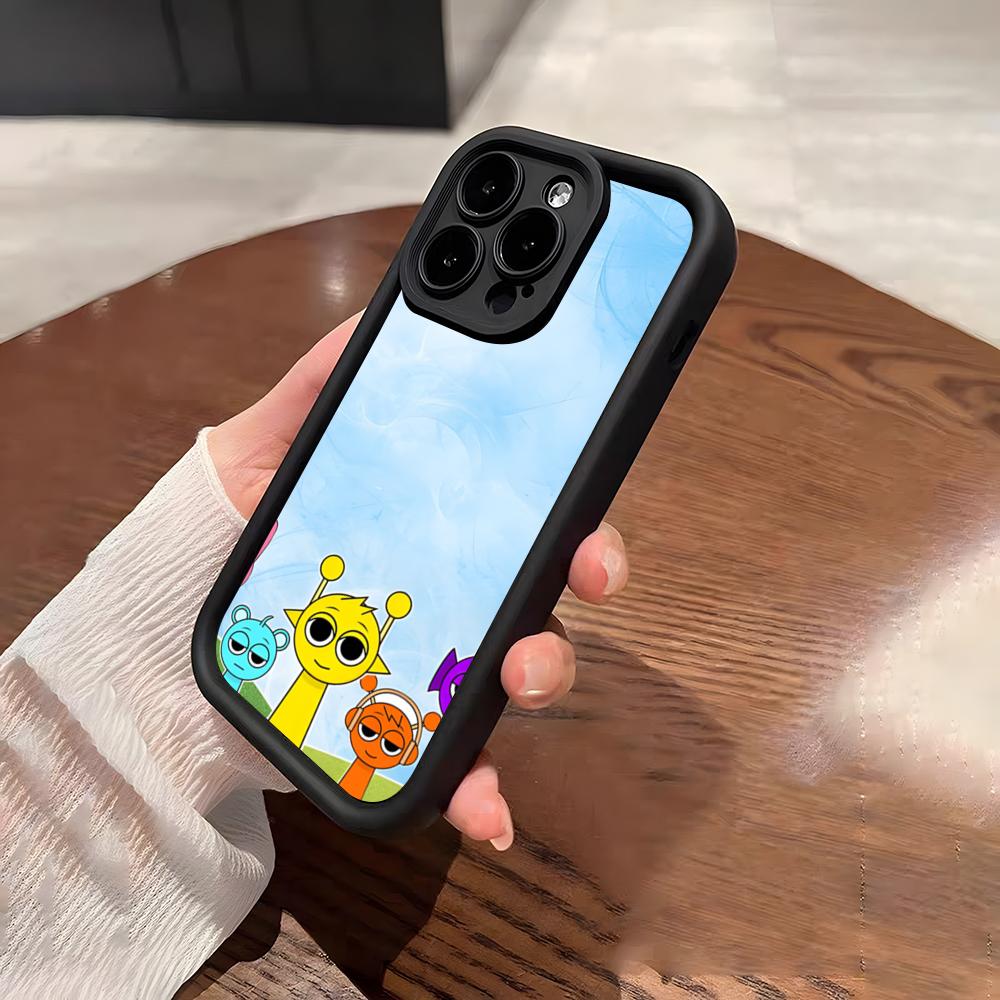 Cartoon Game Sprunki Phone Case For IPhone 17 Pro Max 15 Pro 16 14 Plus 12 13 Mini 11 Pro Shockproof Soft Cover