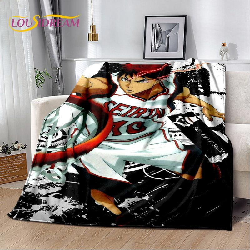 Kuroko's Basketball Anime Cartoon Soft Plush Blanket,Flannel Blanket Throw Blanket for Living Room Bedroom Bed Sofa Picnic Cove