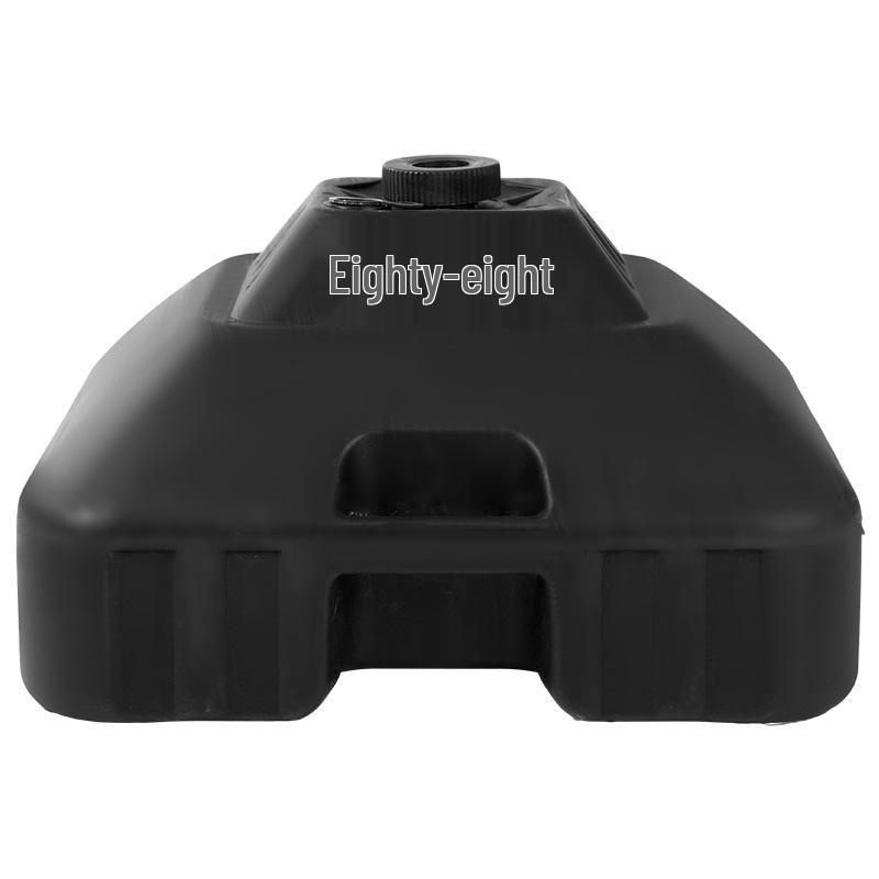 Outdoor Sun Umbrella with Water-Filled Base - Large Stall Advertising Umbrella and Plastic Stand