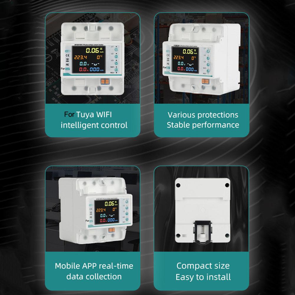 Analyzer Rated Voltage AC380V Smart Energy Monitoring DIN-Rail Mounted Leakage Protection Overcurrent Protection
