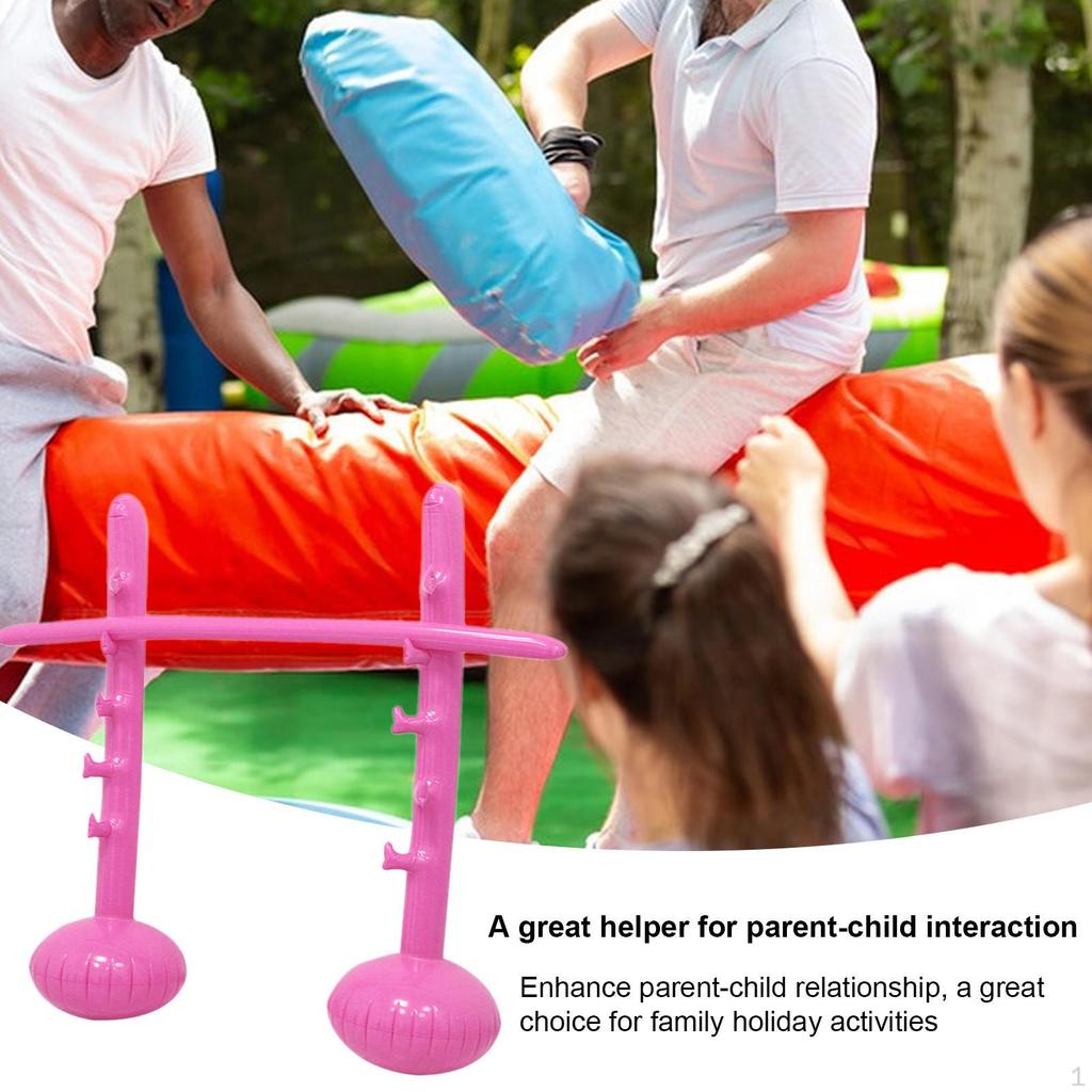 Inflatable High Jump Bar Game Prop Easy Inflation and Setup, Portable, Sports Pole Party