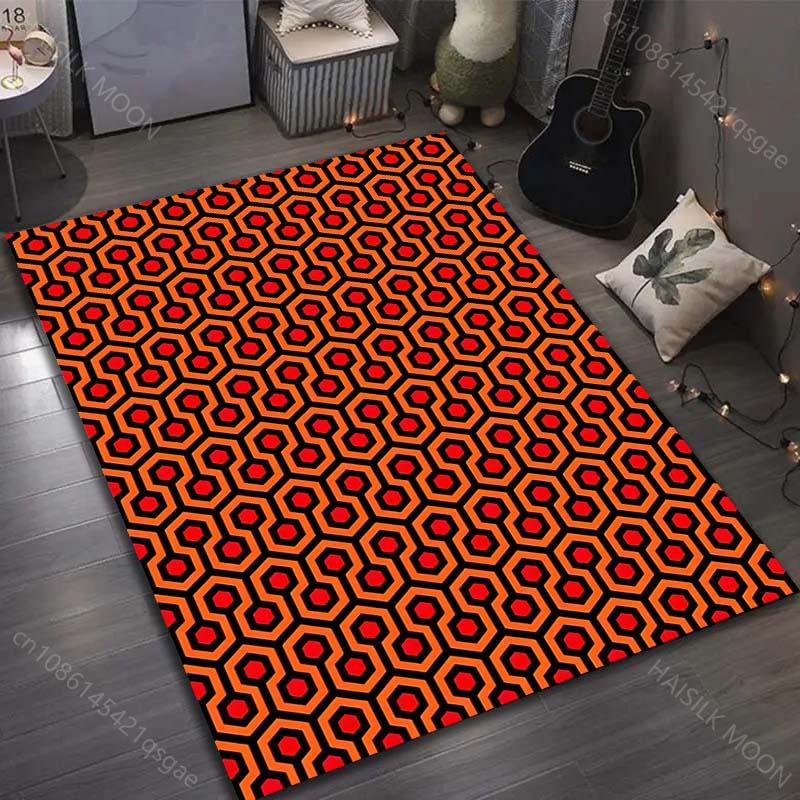 Hexagon of Personality Print Carpet for Living Room Bedroom Bedside Sofa Floor Mat Modern Home Decor Area Rug Large Size