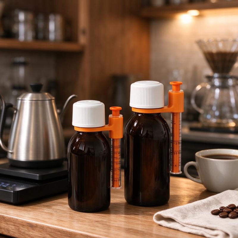 3/5/6/10Pcs Syrup Bottle Syringe Holder Clip Dispenser Mount Stand For Kitchen Bar Liquid Bottle Organizer Accessory