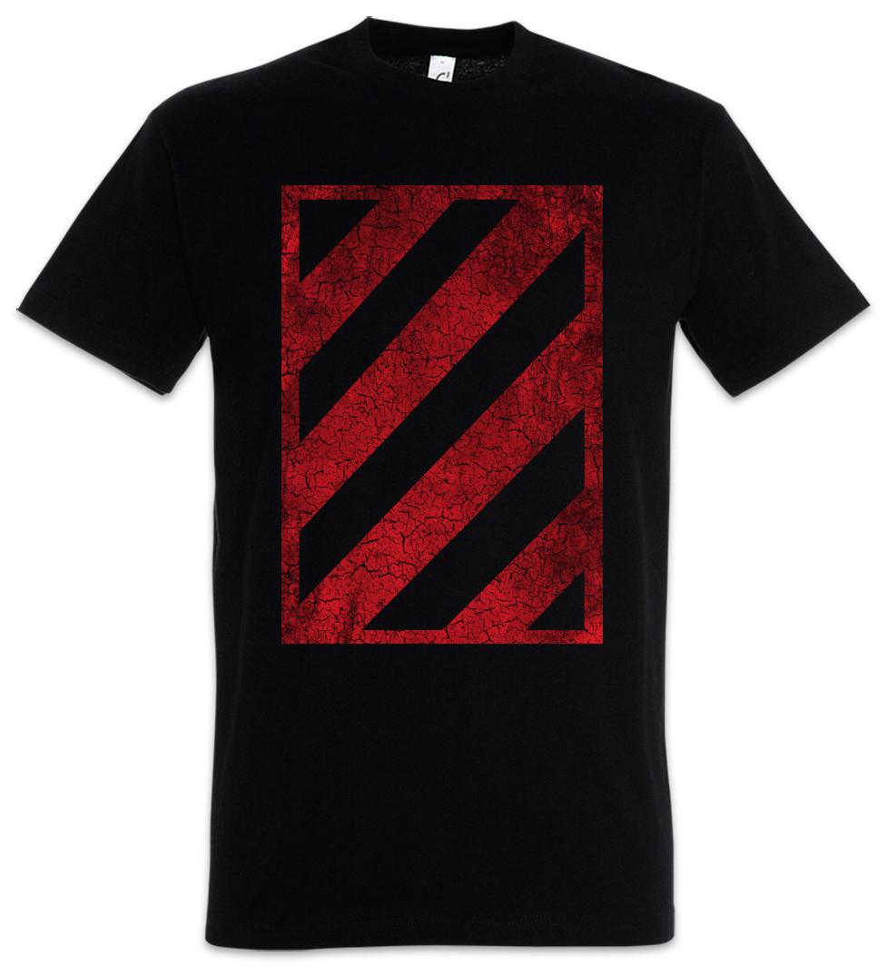 Red Black Hazard T-Shirt Red Hats The Los Angeles Bloc Colony Symbol Sign Logo S