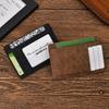 Solid Color Mini Card Holder Pu Leather Bank Card Case Coin Purse  Men/Women