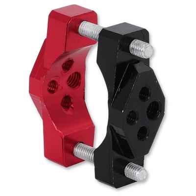 Calm Wish Motorcycle Fog Lamp Stay Pipe Clamp Bicycle Universal Bar Fixed Turn Signal Handle Holder Red 42mm