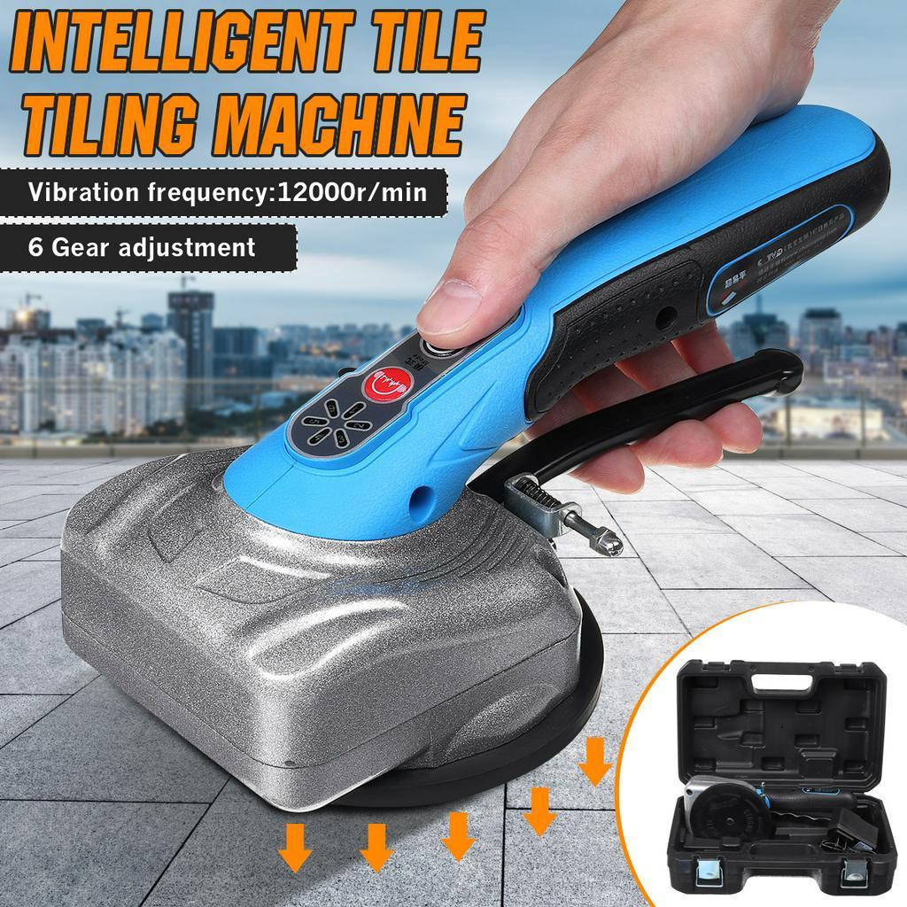 Adjustable Tiling Tiles Machine Vibration Portable Floor Wall Tiles Adsorption Tiling Tools Construction Tools with Battery