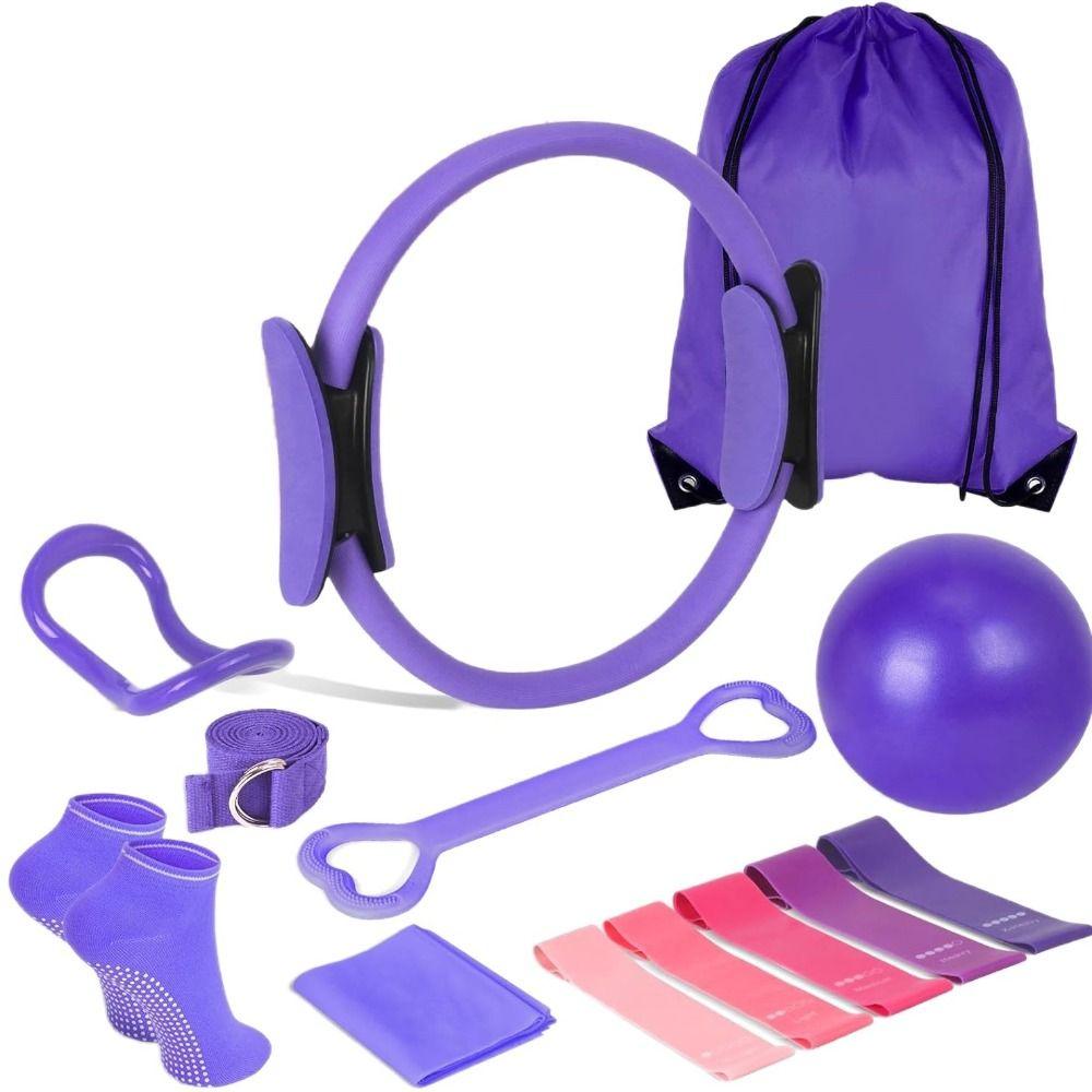 Conjunto de 13 Peças/Conjunto Bola de Pilates Portátil Modelagem Corporal Profissional Círculo de Yoga Pilates Melhora a Saúde com Bolsa de Armazenamento