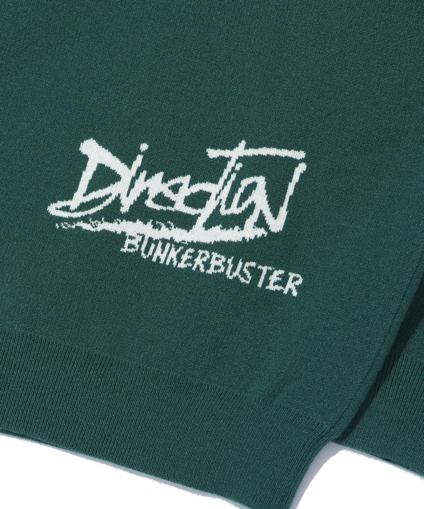 BUNKERBUSTER Lettering Dot Pullover Knit Mq1Su042_Dark Green